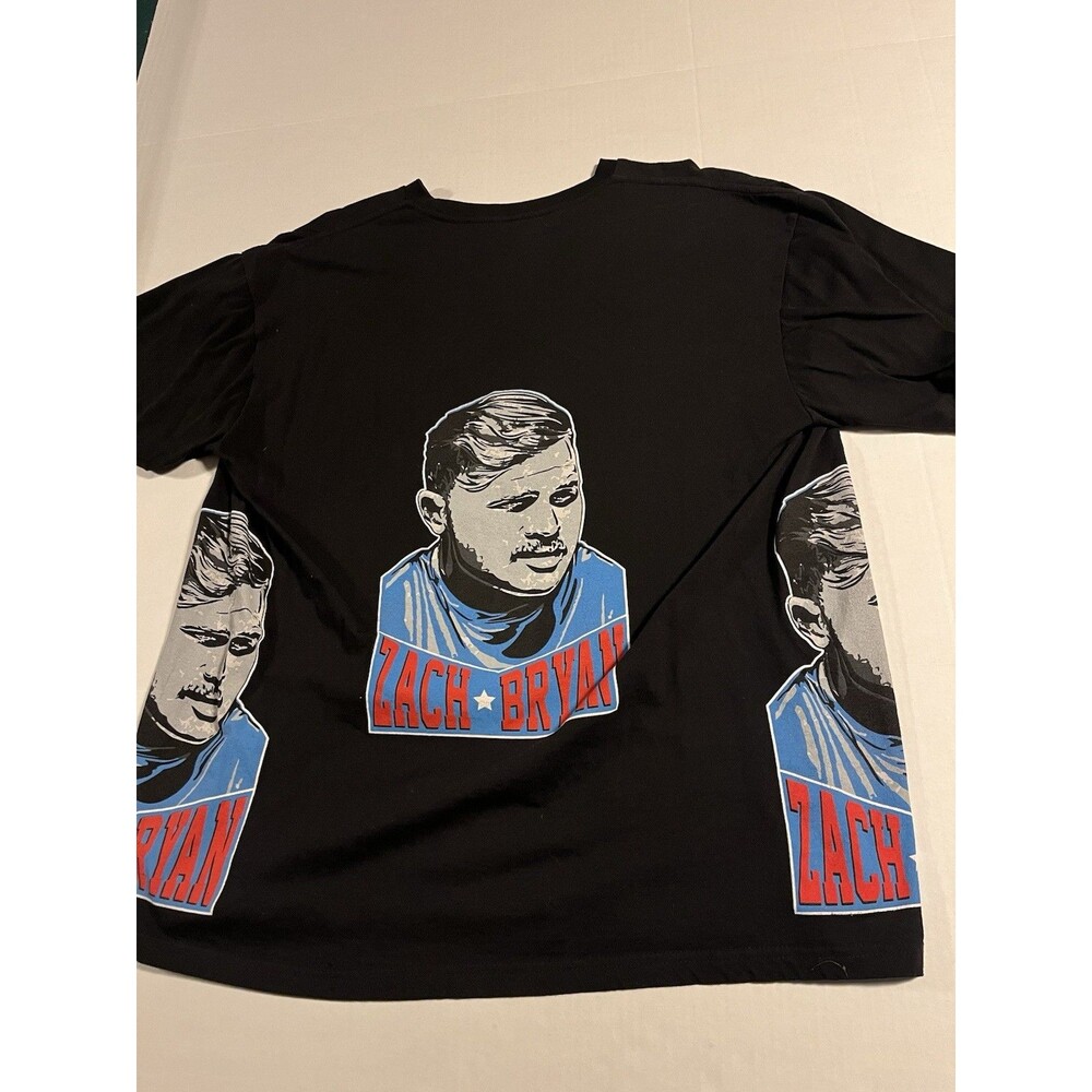 Zach Bryan Double Sided Country Music Concert Tour Album T-Shirt Tee XL Black - Picture 7 of 8
